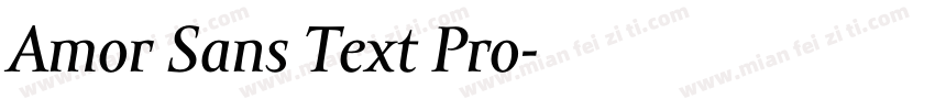 Amor Sans Text Pro字体转换